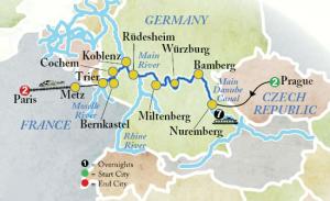 River Cruise map