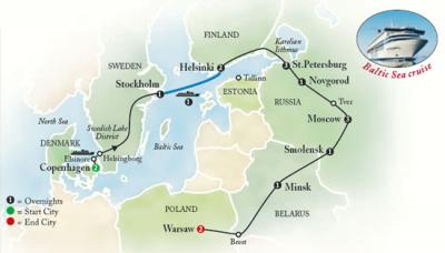 Northern Europe & Russia map